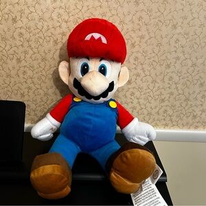 Nintendo Super Mario Cuddle Pillow 22" Plush Stuffed Toy Hidden Pouch 2015